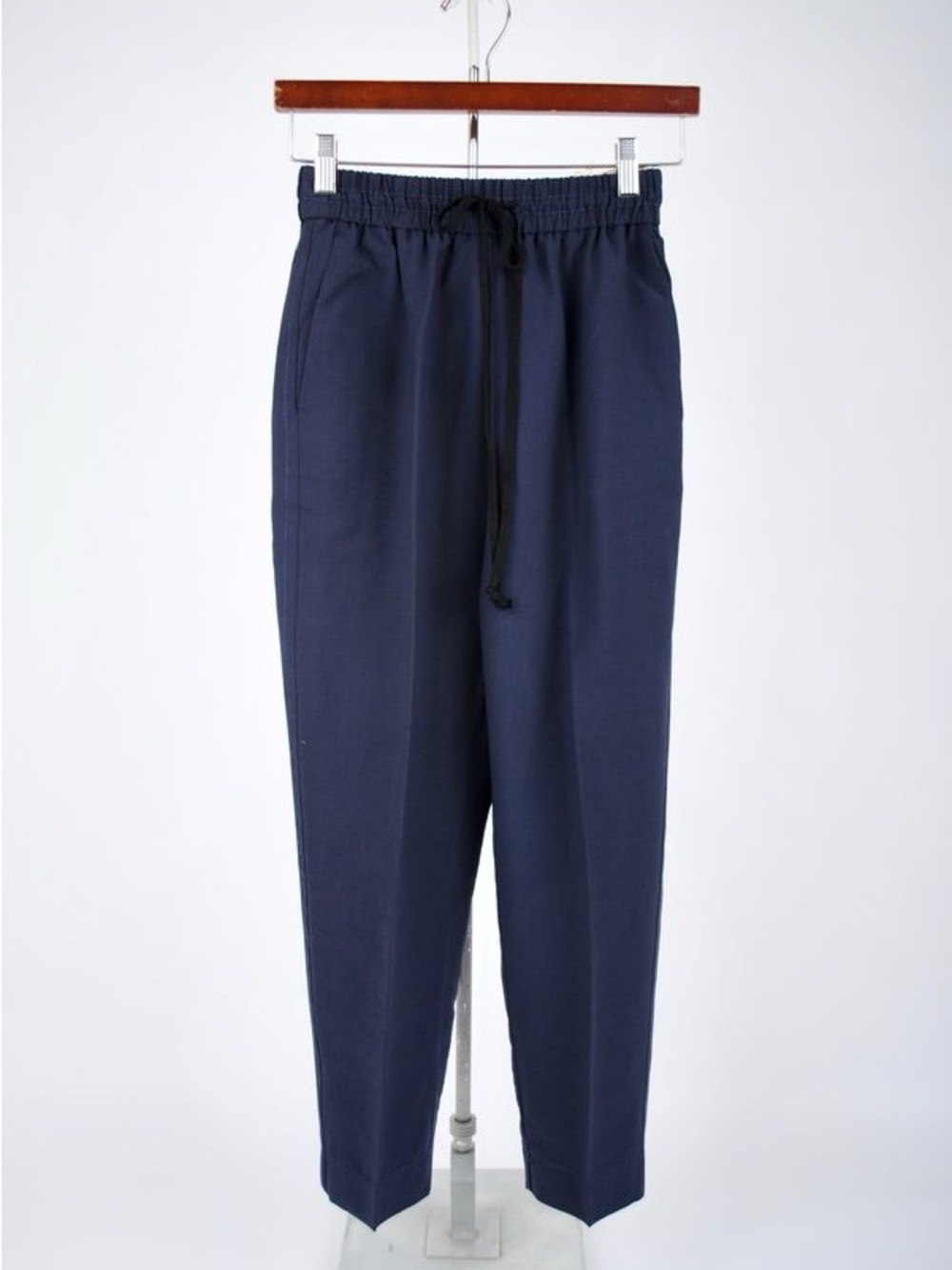 NWOT Forte Forte Sand Washed Drawstring Pant Navy Blue Casual Women’s Size 4